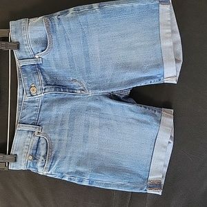 Talbots boyfriend jean shorts